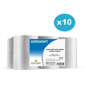 Omnisoft 10 Koli Mini Cimri İçten Çekmeli Tuvalet Kağıdı 30 kg 120 Rulo