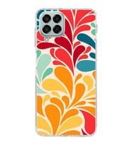PrintiFy Samsung Galaxy M33 ile Uyumlu 1mm Slim Fit Retro Renkler 5 Baskılı Şeffaf  Kılıf