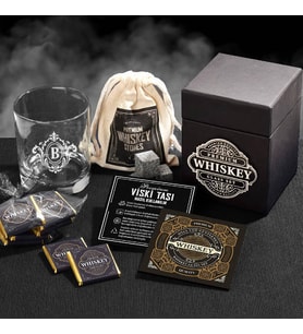Kişiye Özel Viski Kadehi ve Viski Taşı Whiskey Set