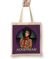 Ackerman Mikasa Mikasa Ackerman Bez Çanta Uzun Saplı