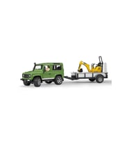 BRUDER 02593 LAND ROVER ARAZİ ARACI & JCB MİNİ KAZICI