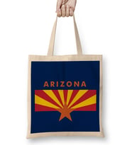Arizona State Flag Bez Çanta Uzun Saplı