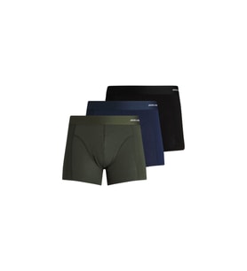 Jack & Jones Erkek 3'lü Boxer (12198852-fn) (Yeşil)