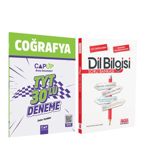 Çap Yayınları TYT Coğrafya 30 X 5 Up Deneme ve AKM Dil Bilgisi Soru Bankası Seti 2 Kitap