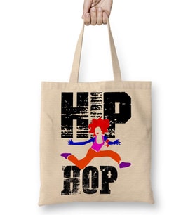 Hip Hop Müzik Bez Çanta Uzun Saplı