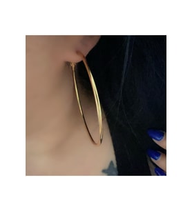 GOLD RENK ÇELİK HALKA KÜPE ACR9272