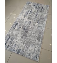 GABARDİN HALI MABEL 0061 GRİ MAVİ HALI YOLLUK 98X200 CM