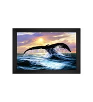Manzara Temalı Kanvas Tablo 80 x 110 cm Siyah Çerçeve