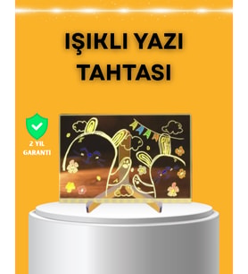 Masaüstü Ve Duvara Monte Edilebilir Led Işıklı Yazı Panosu