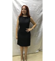 PRT99S Kadın Kolsuz Elbise Siyah