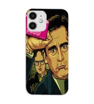 Iphone 12 Uyumlu Michael Scott Fight Club Tasarımlı Şeffaf Telefon Kılıfı