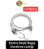 Geniş Uzun Bagaj Lastiği 1,5 mt Kancalı Gerdirme Bisiklet Sabitleme Bagaj Halatı Araba Karavan