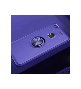 Huawei P10 Lite Uyumlu Kılıf Zore Ravel Silikon Kapak (Mavi)