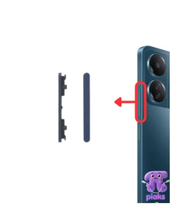 Xiaomi Redmi 13C 4G Yan Ses Tuşu Plastik Düğme 23100RN82L Uyumlu