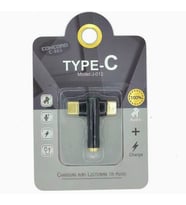 Type-C Splitter Aux Şarj Concord C-865 Çevirici Dönüştürücü
