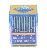Düz Makine İnce Dip Yanmaz Dikiş İğnesi / DBXA20 (DBX1) SES PVD 19/120 100ADET