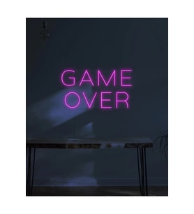 GAME OVER Yazılı Neon Tabela