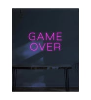 GAME OVER Yazılı Neon Tabela
