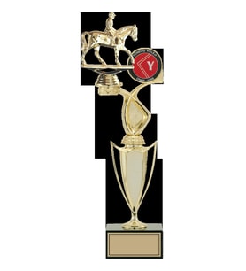 ODAK KUPA - Figürlü Kupalar - At / Binici Figürlü Kupalar FG-043 B - 41 cm