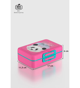 Renga Tondo Desenli PP Çocuk Beslenme Kabı 192008 Pembe