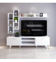 Moonlife İstanbul Dolaplı Tv Ünitesi 2 Beyaz