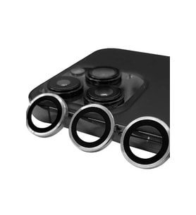 Newface Apple iPhone 15 Pro Max Raze Metal Kamera Lens - Gümüş