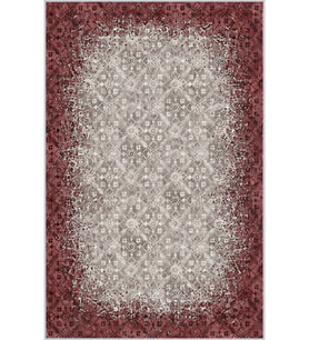 Eliana Home Baskılı, Yıkanabilir Kaymaz Taban Salon Halısı LNA1648-HT247 100x150 cm (Bordo)