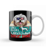 This Girl Loves Her Great Dog Kupa Bardak Porselen