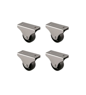 Furç Sabit Teker - 32MM - Siyah HKS228 - 4 Adet
