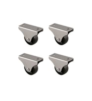 Furç Sabit Teker - 32MM - Siyah HKS228 - 4 Adet