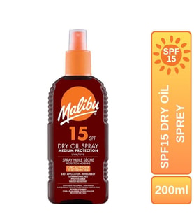 Malibu Güneş Koruyucu Dry Oil Sprey SPF15 200ml