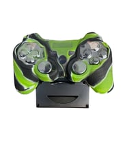 Ps3 Joystick Silikon Kılıf Dualshock Koruyucu Kılıf Yeşil Siyah (Kamuflaj)