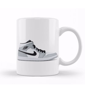Air Jordan 1 Mid Smoke Grey Kupa Bardak Porselen