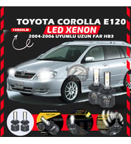 Toyota Corolla E120 2004-2006 Uzun Far Uyumlu Şimşek Etkili Led Xenon Premium Series HB3