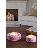 Holder  2'Li Set Mumluk  Tea Light Mumluk Seti  Dekoratif Şamdan Mumluk (Beyaz)