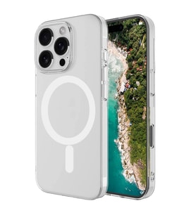Apple iPhone 16 Pro Max Kılıf Zore M-safe Şarj Özellikli Şeffaf Tek Kamera Çerçeveli Porto Kapak