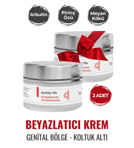 2 Adet Genital Bölge Beyazlatıcı - Koltuk Altı Beyazlatıcı - Cilt Beyazlatıcı Krem Kararma Karşıtı