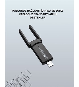 Northcity AC1200 USB WiFi Adaptör - Yüksek Hızlı Kablosuz Bağlantı Çözümü