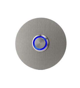 LOCKWAY Z301M Paslanmaz 304 Yuvarlak Zil butonu Ø70mm Mavi Led