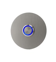 LOCKWAY Z301M Paslanmaz 304 Yuvarlak Zil butonu Ø70mm Mavi Led