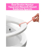 Premium Tüm Klozetlerle Uyumlu Ergonomik Rahat Tutuş Mantar Tasarım Hijyenik Klozet Kaldırma Aparatı