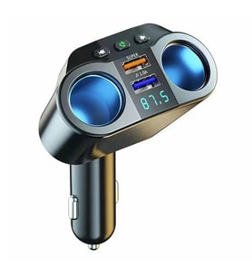Powermaster Araç Çakmaklık USB Şarj Mp3 Player (Siyah)