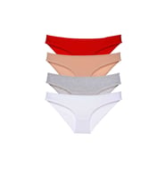 4 adet Süper Eko Set Likralı Kadın Slip Külot