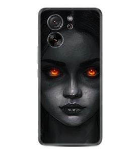Xiaomi 13T - Xiaomi 13T Pro Kılıf Desenli Silikon Platinium Series Dark Woman 1887