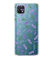 PrintiFy Oppo A15S Uyumlu Water Color 3 Baskılı Şeffaf Köşe Korumalı Antişok Kılıf