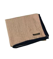 Mısırlı Eşarpları Biyeli Müslin Düz Renk Eşarp 100x100cm (Kum)