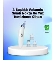 Vakum Teknolojili Siyah Nokta Temizleyici Cihaz – 4 Farklı Başlık ve Derinlemesine Gözenek Temizliği