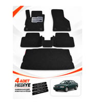 e-biz AUDİ A4 SEDAN (1994-2001) Uyumlu EVA Oto Paspas Bagaj Paspası Dahil Siyah