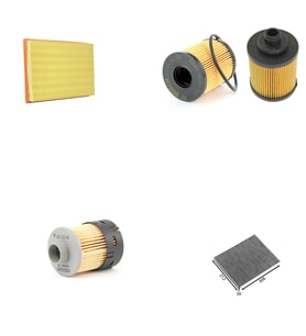 Bosch Filtre Bakım Seti Opel Meriva A 1.3 Dizel 2003-2010 Hava + Yağ F + Yakıt F. + Polen Sardes,Yağ filtre iki tip çıkar lütfen şase no gönderiniz.