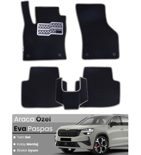 SKODA KODİAQ (2024-2025) Uyumlu EVA Paspas Tam Set–Oto Paspas,Araca Özel,Kolay Montaj